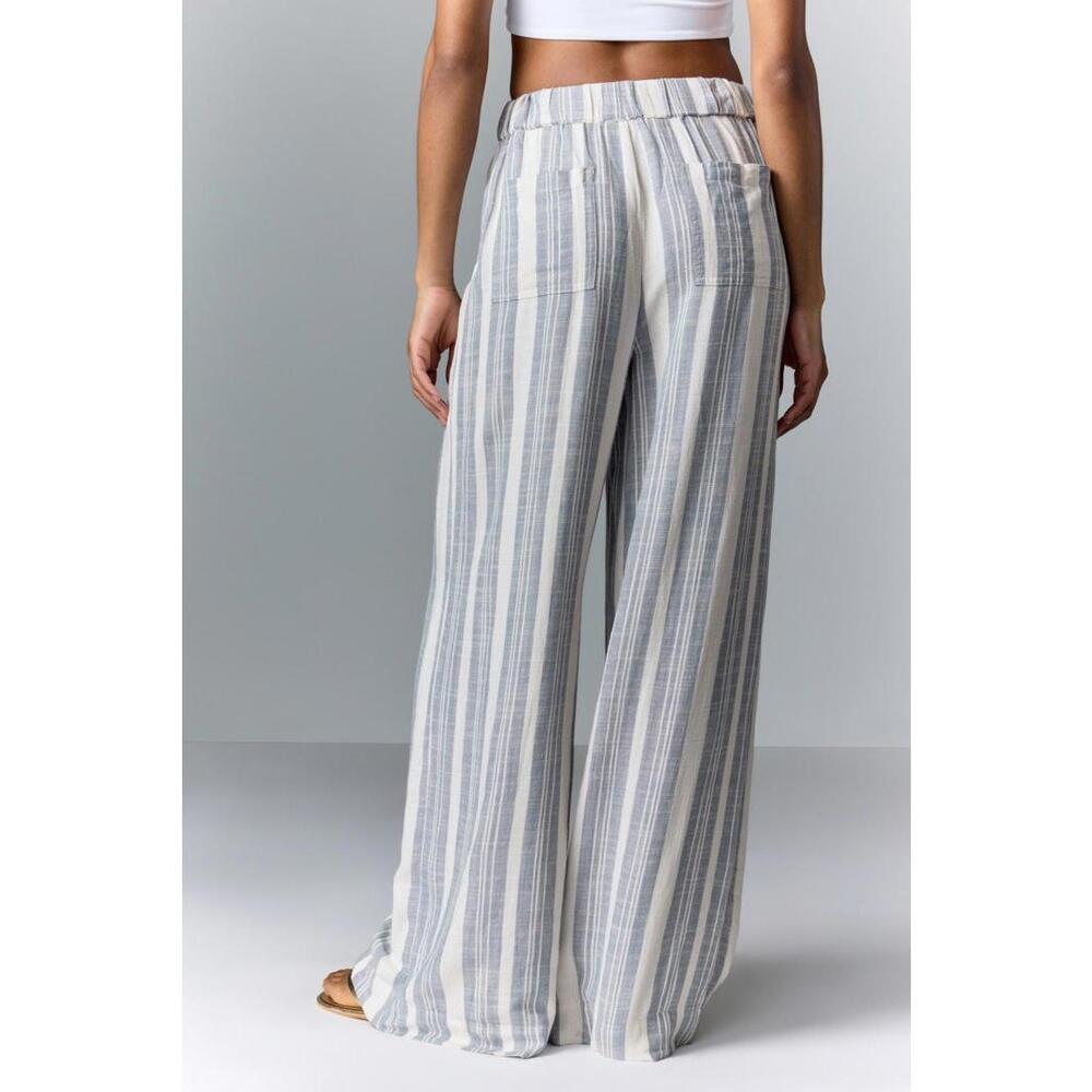 Splendid Blue Stripe Raegen Stripe Pants Size M - Picture 2 of 5